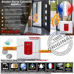 Maison Sécurité Appartement Avertisseur Bouton PB-200R Alerte FOCUS Puissante Détecteur Système GSM Connecté Panique Réseau