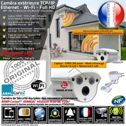 Wi-Fi Caméra Nuit IP Surveillance Ethernet Vision Extérieure Réseau Système Maison Alarme Protection Sécurité Enregistrement de HA-8403