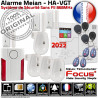 F4 PACK FOCUS HA-VGT 4G Alarme Centrale TCP-IP GSM SIM 868MHz abonnement IP Réseau SmartPhone sans Ethernet ST-V Appartement Connectée