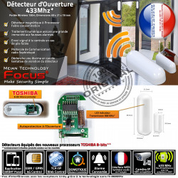 Protection Sans Portail Centrale Ouverture Périmétrique MHz FOCUS SmartPhone 433 MD-211R Fil Connectée Système Détecteur Alarme Sécurité Magnétique