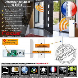 Maison Alerte Entrepôt ORIGINAL Vibrations Vitrée 4G Baie MHz Avertisseur Fenêtre 433 Chocs FOCUS Détecteur Détection Surveillance R MD-2018 Entreprise Porte