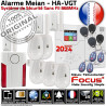 F5 PACK ST-VGT Local Appartement Alarme Sécurité Ethernet Système Meian Connecté 868MHz GSM Surveillance TCP-IP FOCUS