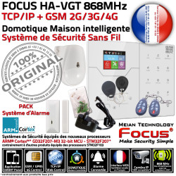 SIM 868MHz GSM ST-V Système Sécurité Surveillance Sans Sans-Fil IP PACK Orion FOCUS Alarme ST-VGT Compatible 4G Connecté TCP-IP Abonnement Ethernet