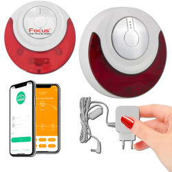 Capteur Avertisseur Sécurité Alerte Salons Sans 4G Protection Surveillance Système Autonome MD-214R Chambres 433MHz ORIGINAL 3G FLASH Pièce Connecté Fil Sirène