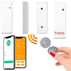 Appartement 868MHz Sécurité Connecté MD-2018R Alerte Détecteur Vibrations Avertisseur Maison Réseau 4G Meian FOCUS Véranda MD-2018 Système ORIGINAL