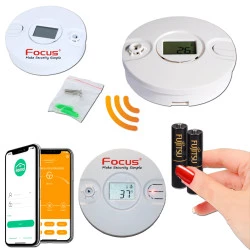 IP Salons Connectée Sans MD-240R 3G Détection Fil MHz Avertisseur Pièces SmartPhone Détecteur Alarme MD Ethernet 868 240R Centrale GSM Feu Incendie Chambres