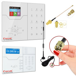 GSM 50Ω Connectée Sécurité Alarme Système Ethernet FOCUS Appartement Maison 868MHz TCP SMA Téléphonique Centrale IP Antenne Connecté ORIGINAL Connecteur