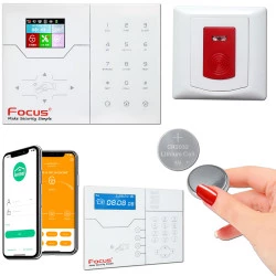 Appel Entreprise Poussoir Connectée PB-200R Entrepôt Réseau TCP/IP Boutique SmartPhone Connecté Urgence Alarme Fil Médicale Sans GSM Centrale Agression