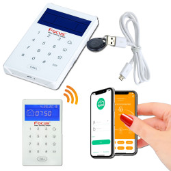 Connectée Sans Lecteur Clavier PB503-R Vérandas Mezzanine RFID Alarme Tactile Protection SmartPhone Avertissement Déporté Fil Bouton Loggia Badge Centrale